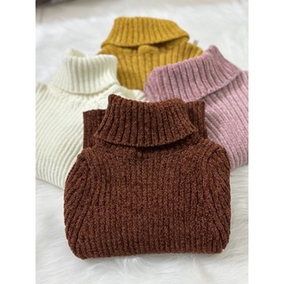Áo len cổ cao cho bé chất liệu len tuyết nhung quảng châu cao cấp cho bé 10-24kg