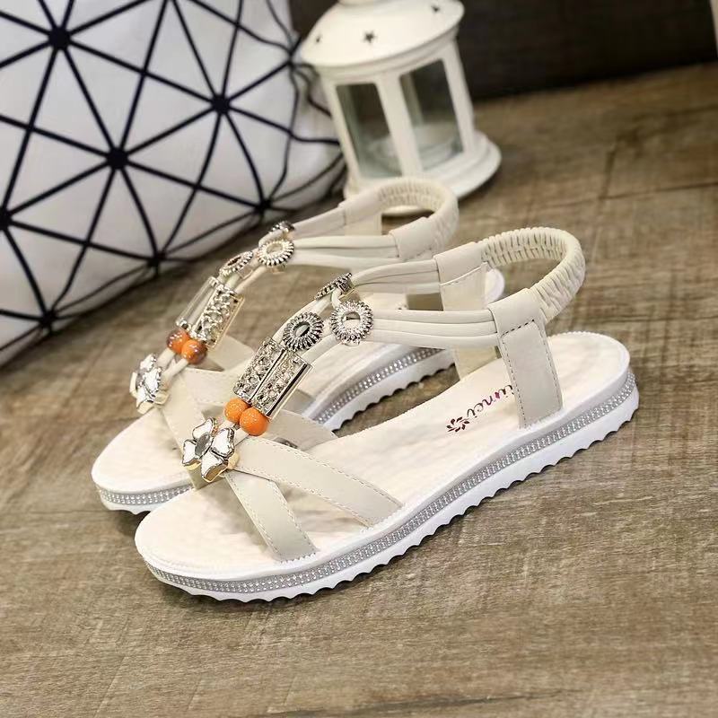 Giày Sandal Đế Bằng Phong Cách Bohemian Thời Trang Cho Nữ