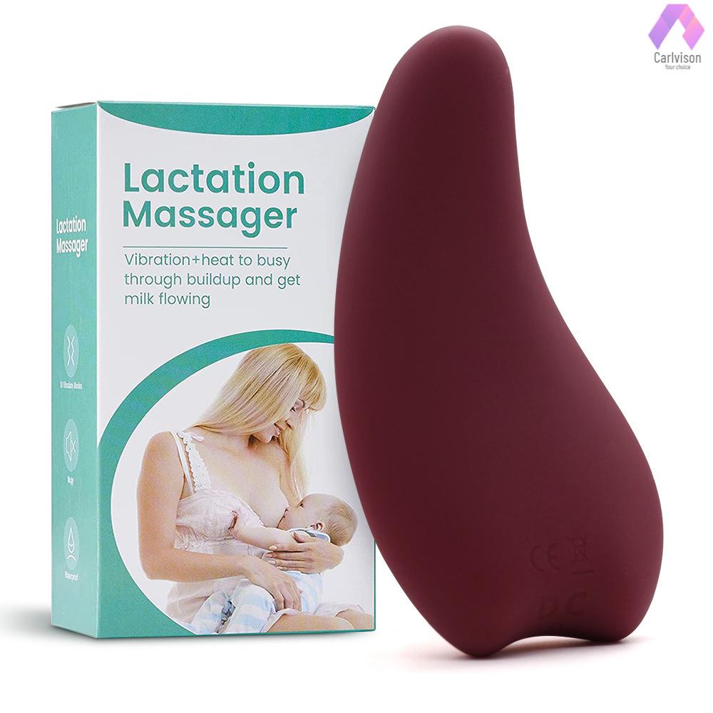 Máy Massage Ngực Silicone Mềm Làm Ấm + Rung Cho Mẹ Bầu Cải Thiện Lưu Lượng Sữa Sau Sinh