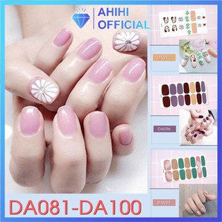 DA081-100 Nail Wraps Set Dán móng tay 14 miếng nhiều mẫu