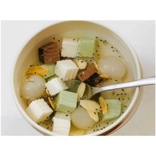Set chè khúc bạch đầy đủ nguyên liệu