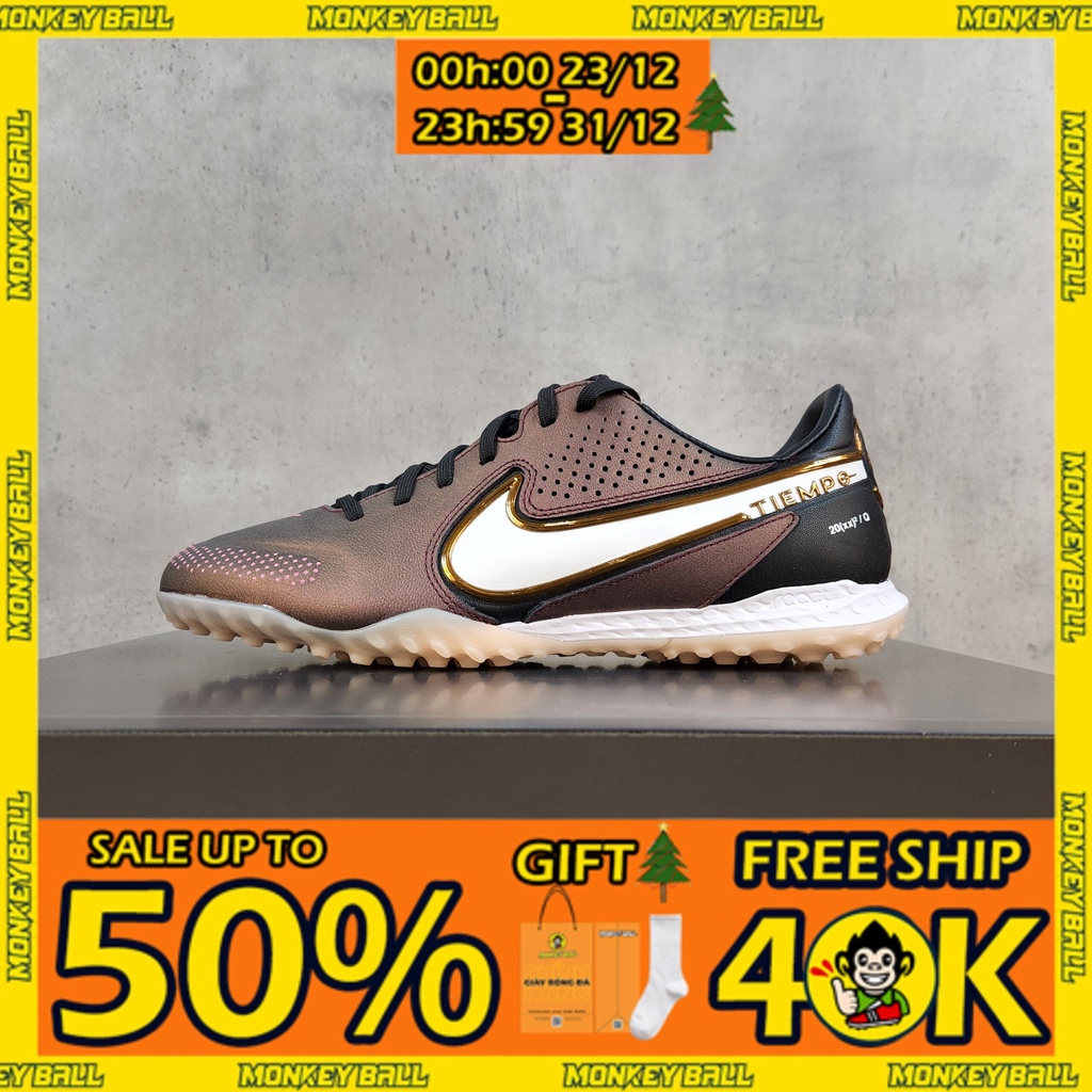 GIÀY BÓNG ĐÁ CHÍNH HÃNG Nike React Tiempo Legend 9 Pro TF - DR5984-510 - Nâu / Vàng Đồng