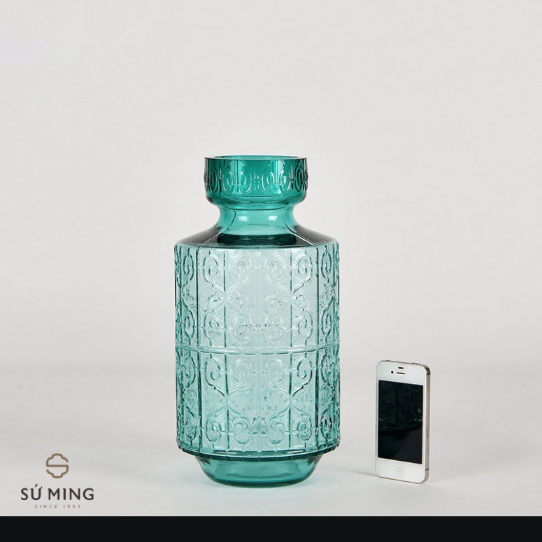 Lọ Hoa Thuỷ Tinh Dáng Chai, phong thái Bắc Âu Retro, nguyên liệu Cao Cấp , đồ gia dụng decor thông minh