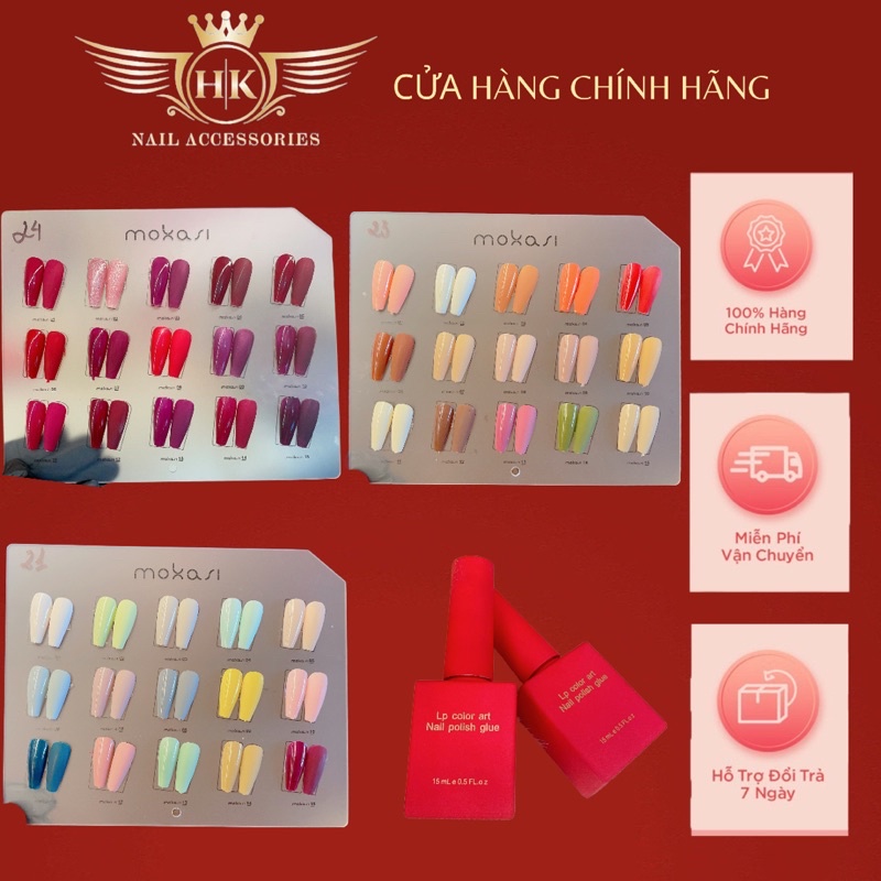 Set 15 màu sơn gel Lp HK NAIL ACCESSORIES