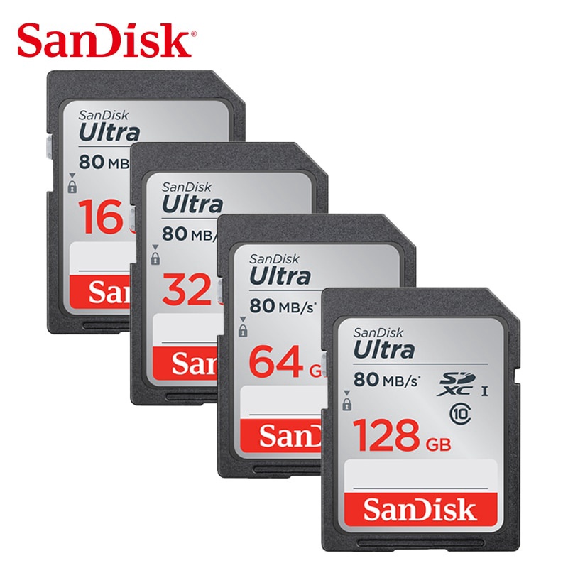 SANDISK Thẻ Nhớ SDHC / SDXC UHS-I 128GB 64GB 32GB 16GB SDHC / SDXC UHS-I 80 MB / SD Chất Lượng Cao