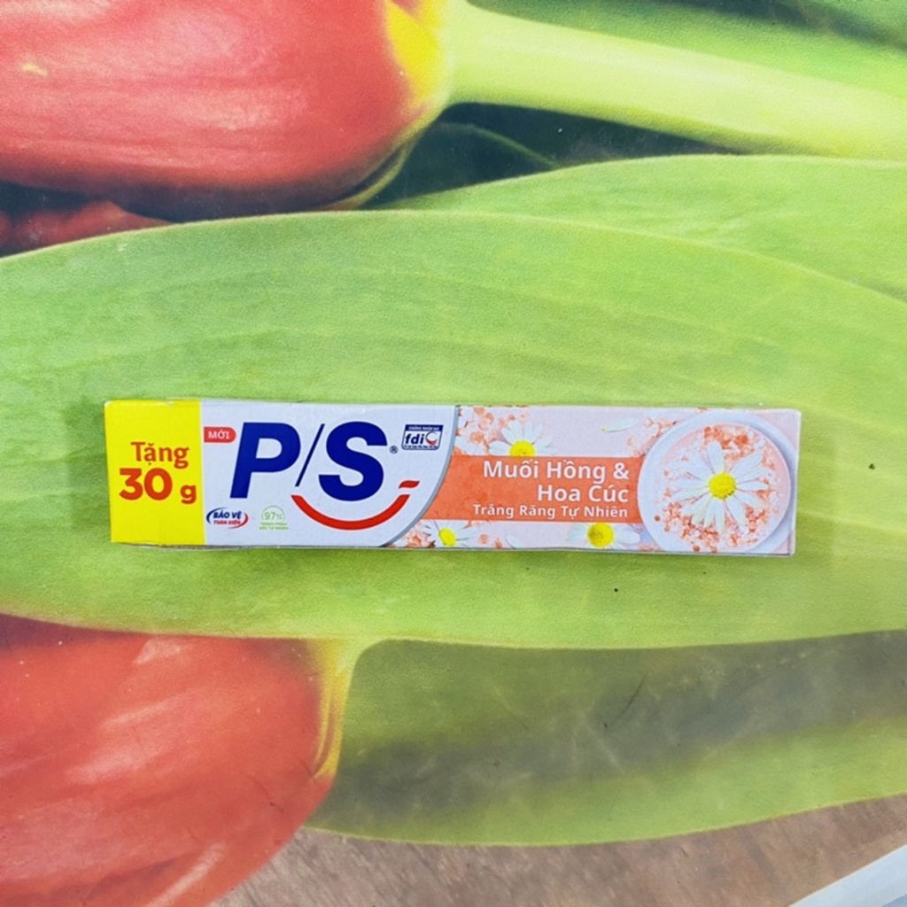 Combo 10 tuýp kem đánh răng PS muối hồng & hoa cúc- Hàng tặng 30 g