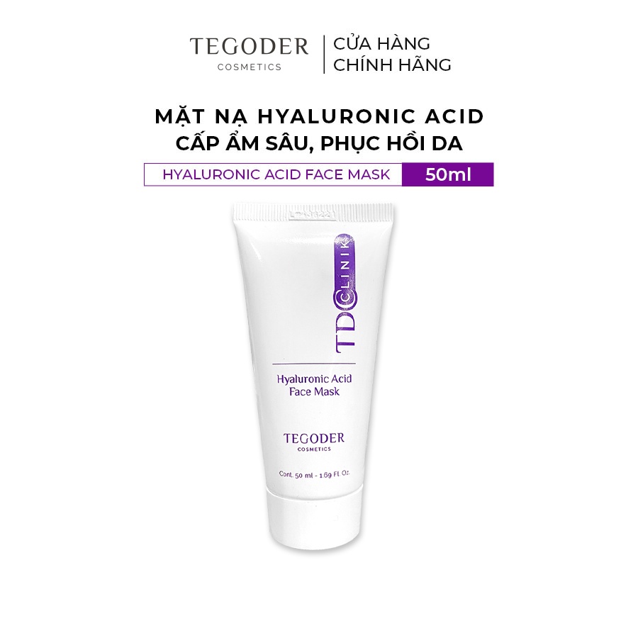 Mặt nạ HA Hyaluronic Acid cấp ẩm da Tegoder Hyaluronic Acid face mask 50 ml mã 1081.1