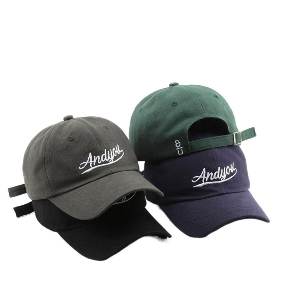 Mũ Lưỡi Trai Chất Liệu Cotton Thêu Chữ Phong Cách Hàn Quốc Thời Trang Cho Nữ