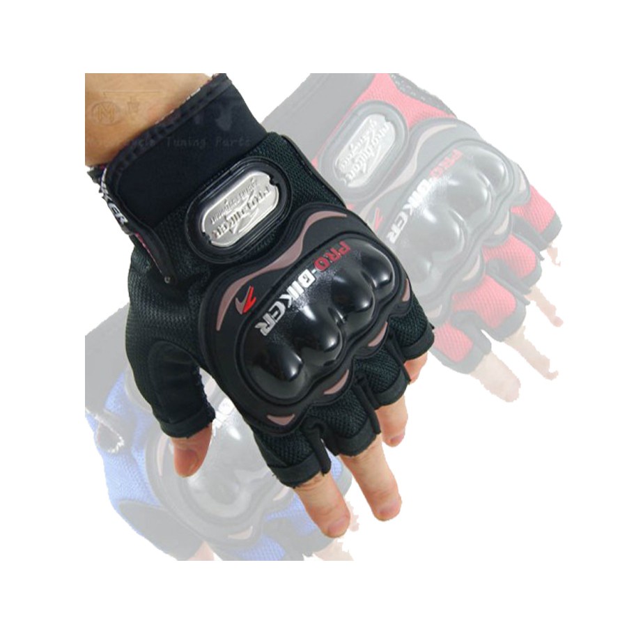 Găng tay cụt ngón Pro-Biker - găng tay phượt cho biker - găng tay xe máy