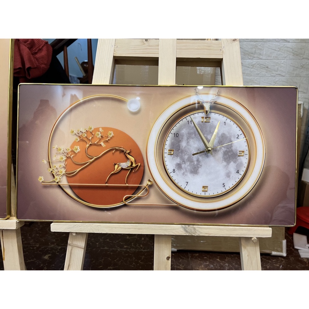 Tranh Đồng Hồ Treo Tường Tráng Gương Phòng Khách Ngủ Họp CTY Dero Nội Thất Xem Giờ QUà Tặng Tân Gia Decor Nhà Cửa Xem Gi