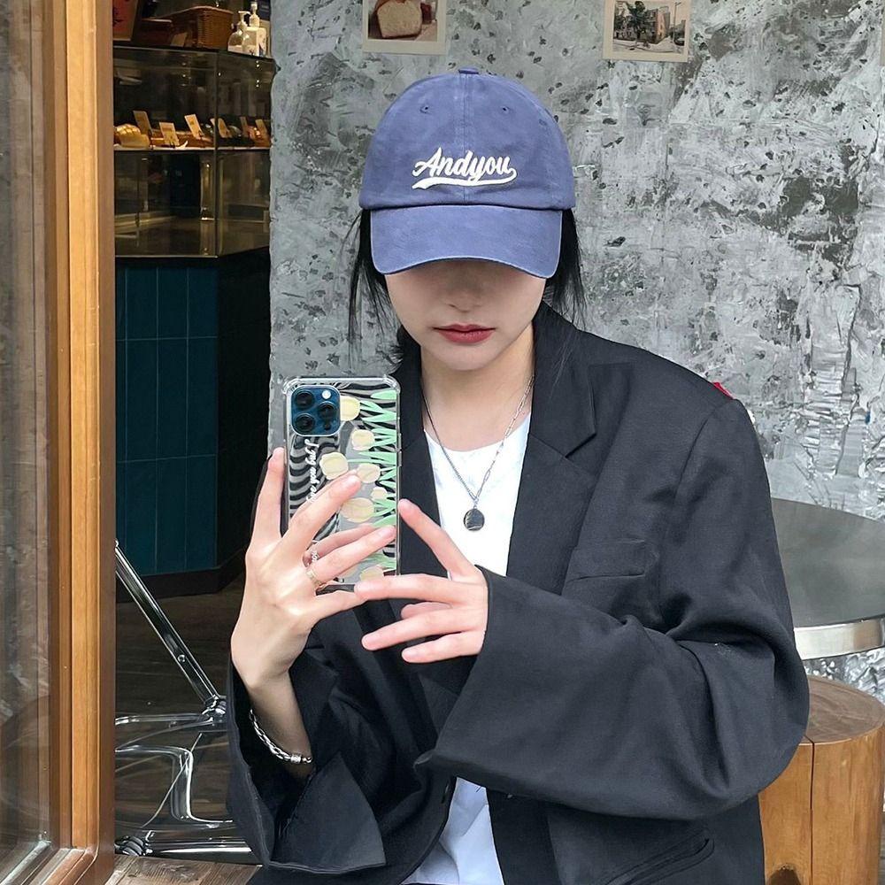 Mũ Lưỡi Trai Chất Liệu Cotton In Chữ Phong Cách Hip Hop Hàn Quốc Thời Trang Cho Nữ