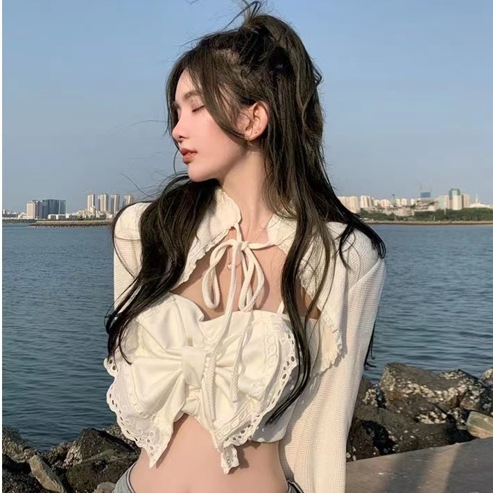 Áo Khoác Cardigan Chống Nắng Phong Cách Cổ Điển Quyến Rũ Dễ Phối Đồ Phong Cách Mới Cho Nữ
