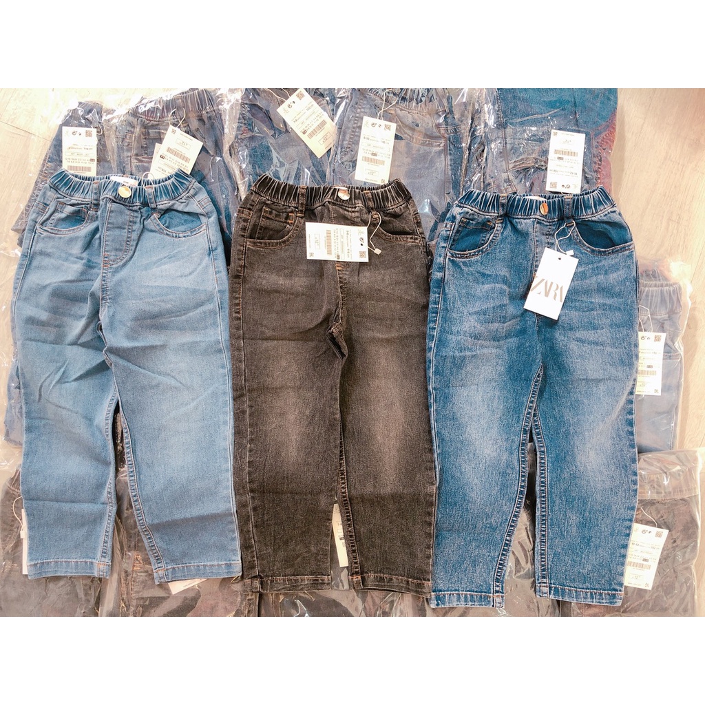 Quần Jean Unisex Lưng Thun Cho Bé Siêu Xịn