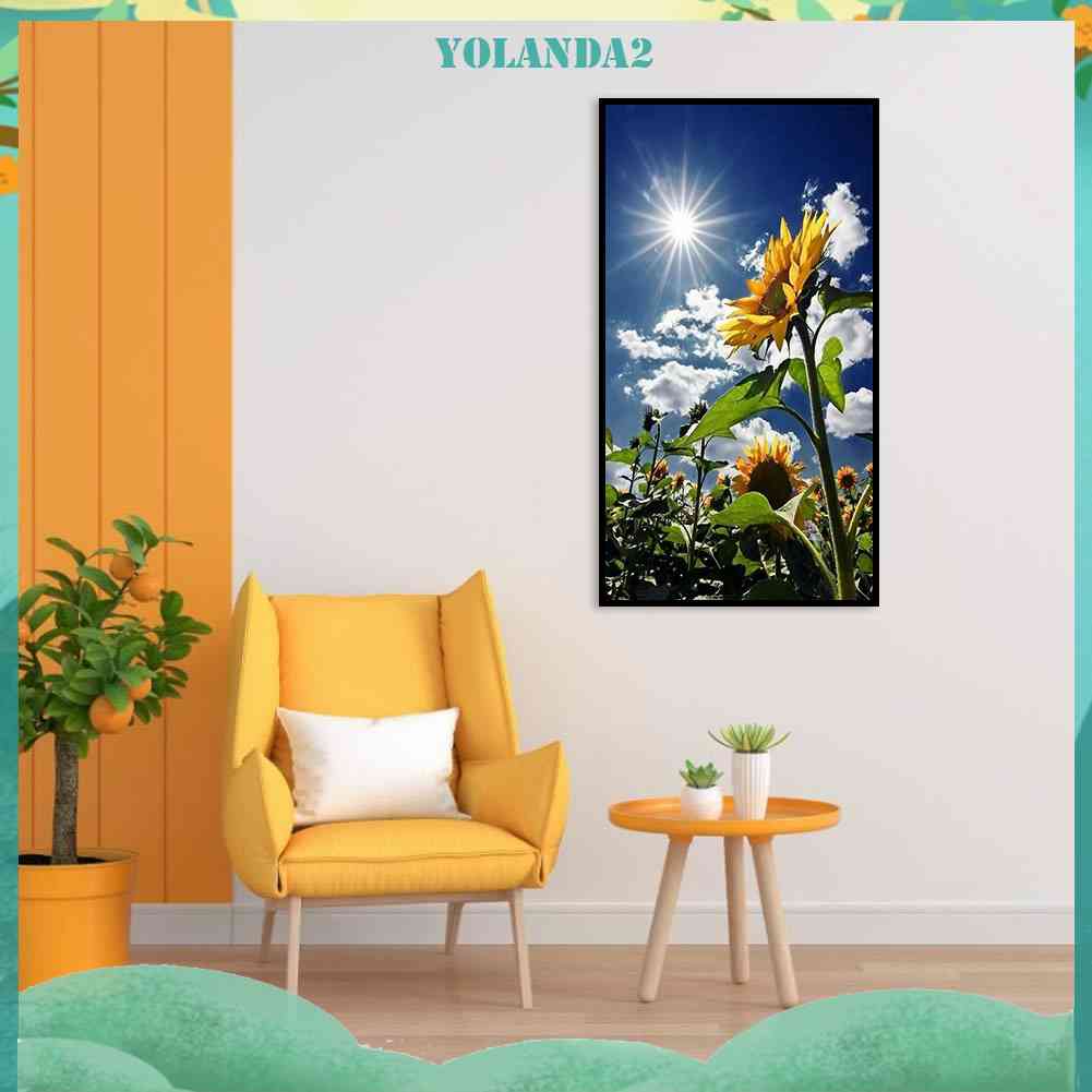 Bộ Tranh Thêu Chữ Thập DIY Hình Hoa Hướng Dương 2 / 11CT