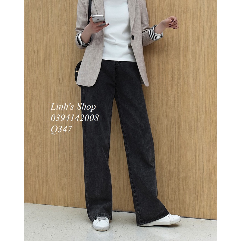 Quần Bầu Jean Dài Suông Rộng Q347