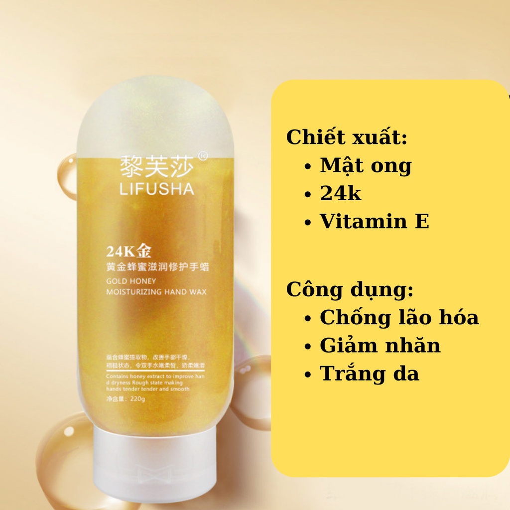 Gel Lột Mặt Nạ Cho Tay 24K GOLD Mask Dạng Tuýp 220g