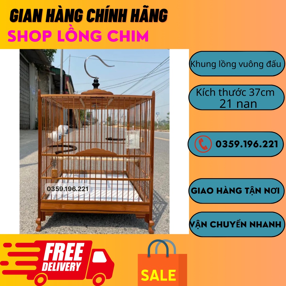 Khung lồng chim chào mào - khung lồng chim trúc già tự ráp siêu dễ - khung vuông đấu