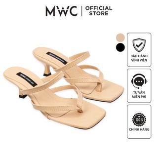 Guốc mwc 4165 - guốc cao gót đế nhọn 3cm xỏ ngón