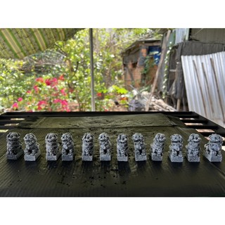 Sư tử 1 cặp - Trang trí tiểu cảnh, thuỷ sinh bán cạn, non bộ, bonsai, bể cá, trồng cây