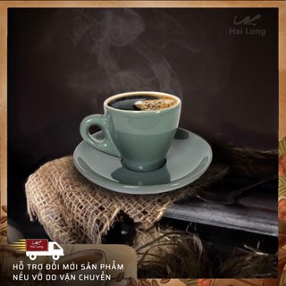 [KM 34%] Tách uống cà phê Espresso - Bát Tràng - 80ml - Đa dạng màu sắc - Kèm đĩa kê