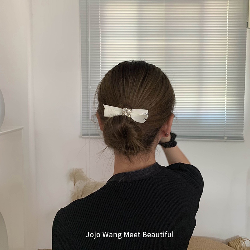 Hoa Tai Hình Cô Gái Lớn Cá Tính Cho Nữ!Kẹp Tóc Hình Nơ Đơn Giản Phong Cách Hàn Quốc