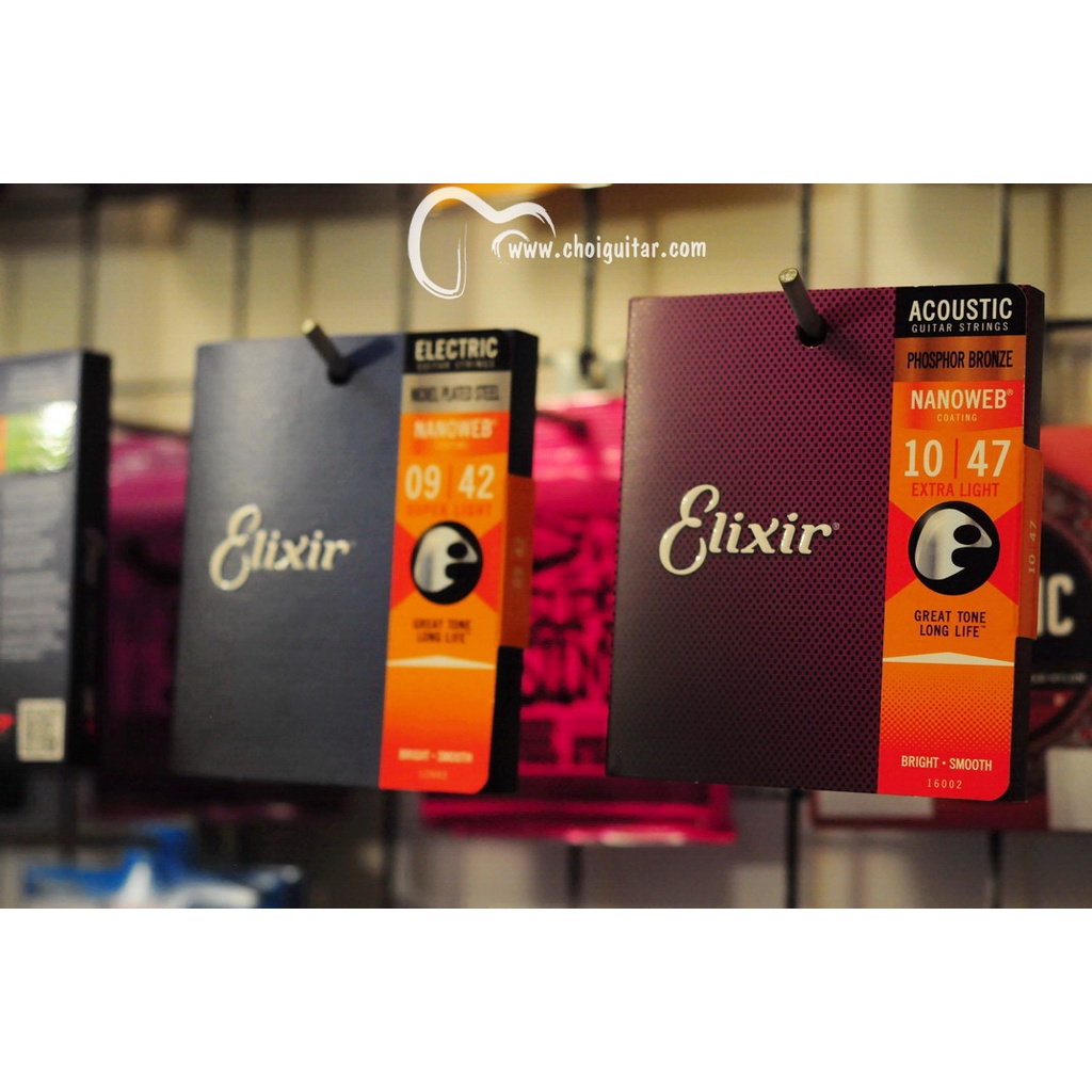 USA Elixir 16002 Nanoweb  - Dây Đàn Guitar Thùng