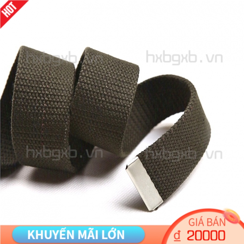 Thắt lưng bằng vải canvas nhiều màu sắc hợp thời trang dành cho cả nam và nữ thắt lưng nam