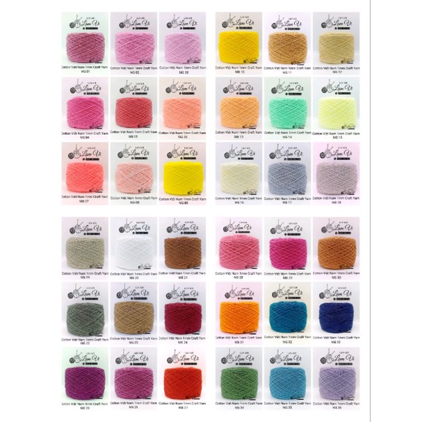 💕 Sợi Cotton Việt Nam 1mm Cuộn 100g 💕
