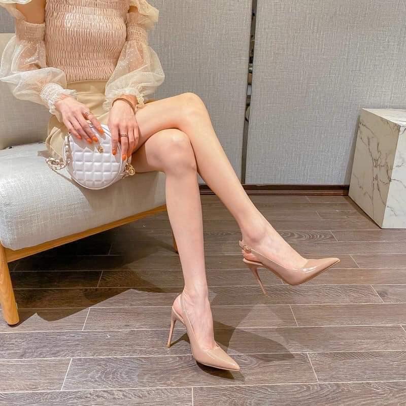 Giày cao gót hở gót cao 8 9 10 p