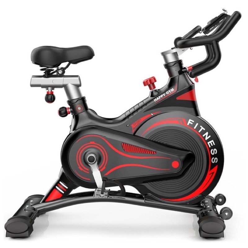 Xe đạp tập thể dục Fitness HAPPY GAM, bánh đà kháng từ, kèm đồng hồ đo nhịp tim