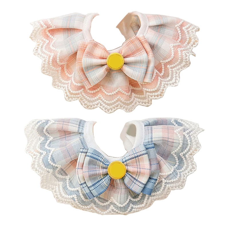 Khăn Choàng Cổ Họa Tiết Sọc Caro Dễ Thương Có Thể Giặt Sạch Dành Cho Thú Cưng