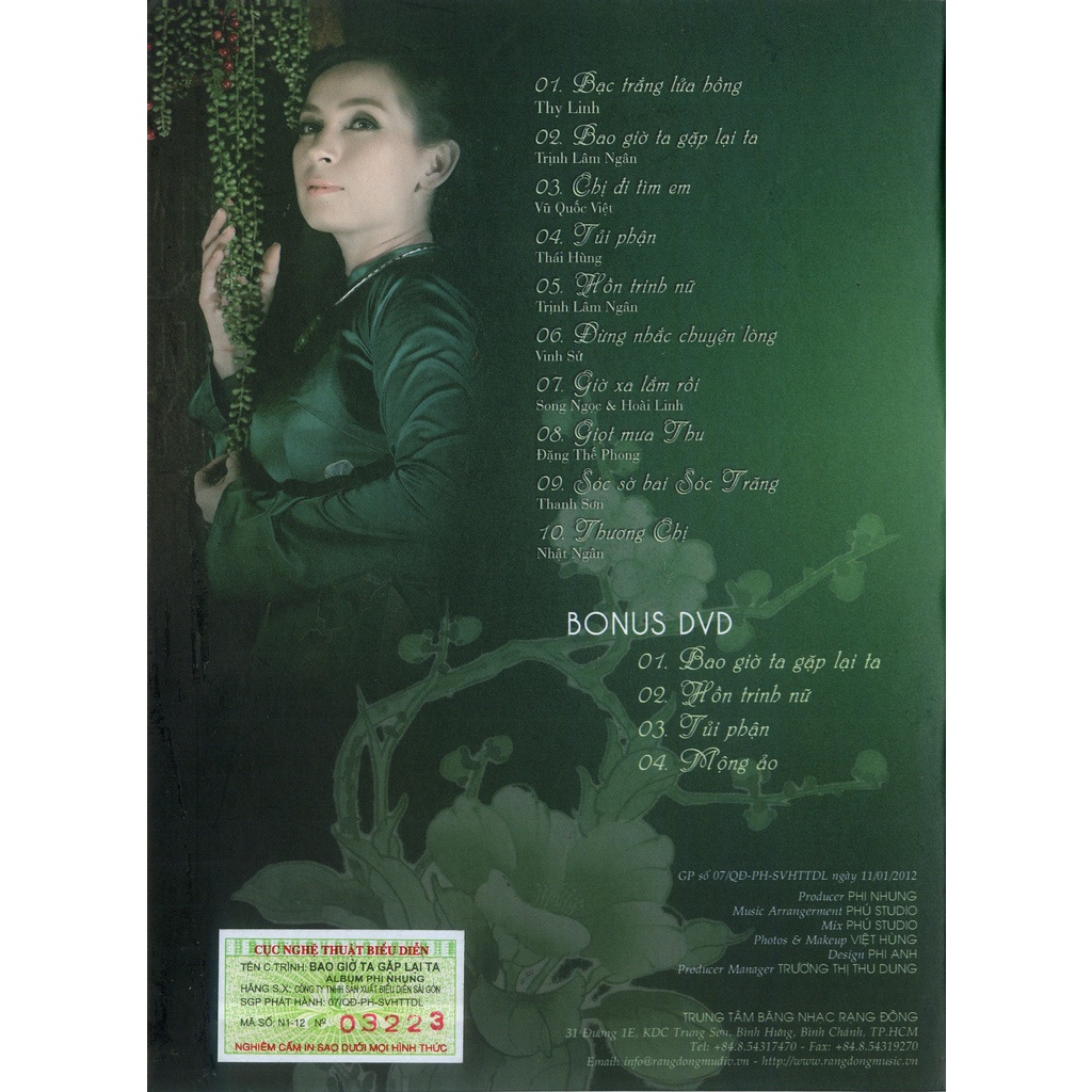 bộ 5 đĩa cd phi nhung1