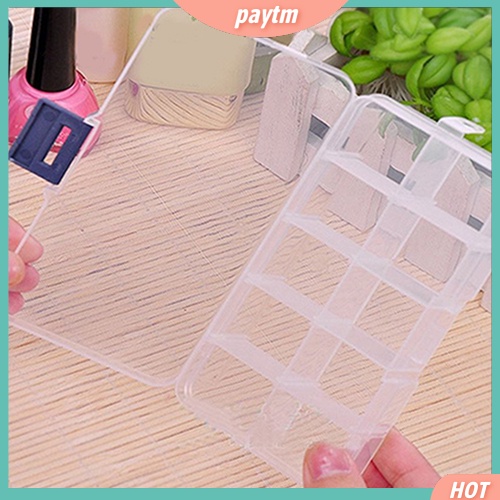 {PTM} Hộp Nhựa Đựng Trang Sức 10 / 15 / 24 Ngăn Tiện Dụng