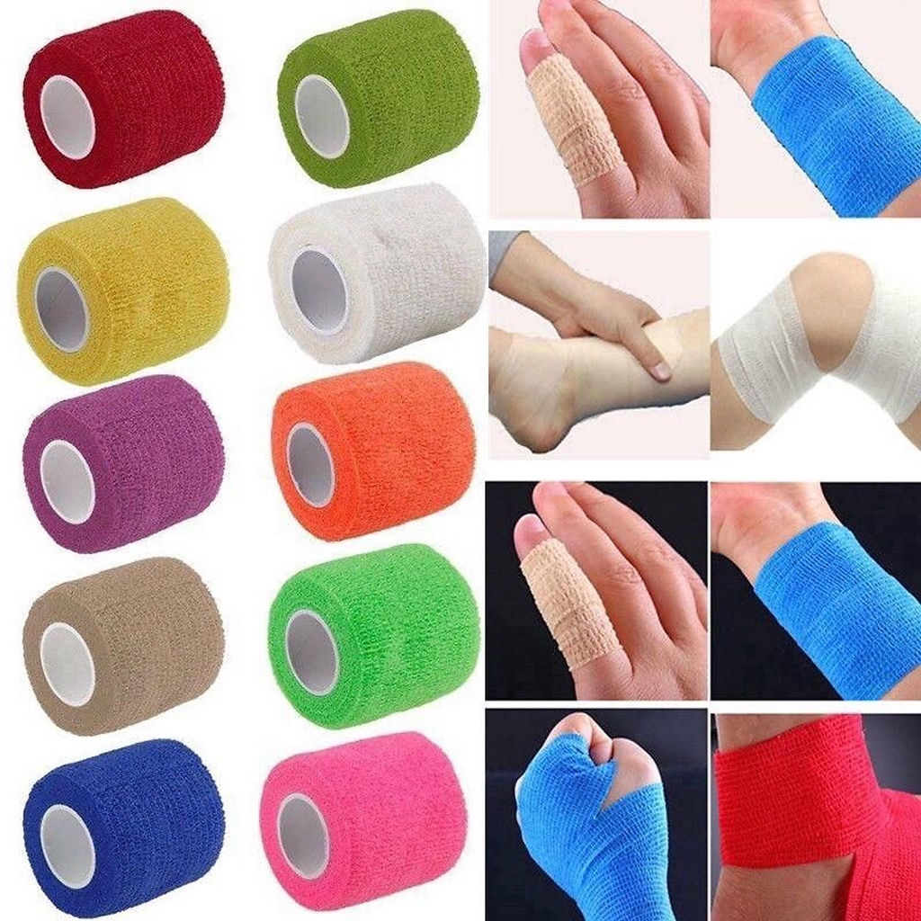 Băng keo thể thao quấn cổ chân quấn cổ tay cao su non tự dính đá bóng y tế chống chấn thương - DxD Store