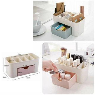 Kệ đựng mỹ phẩm bằng nhựa khay đựng mỹ phẩm để bàn mini MILLANA SHOP