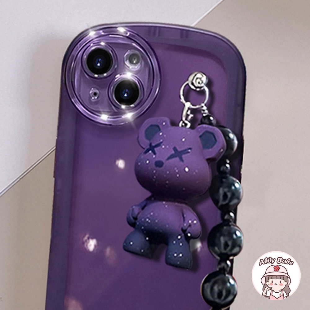 Ốp Điện Thoại TPU Dẻo Màu Gradient Họa Tiết Chú Gấu Dễ Thương Chống Sốc Cho IPhone 14 Pro Max 11 7Plus 13 12 11 Pro Max X XS Max XR