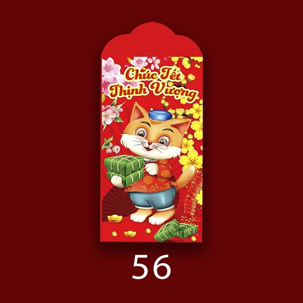 50 Bao Lì Xì Tết Truyền Thống 2023 Quý Mão Giá Sỉ Rẻ Chất Dày Đẹp Cute Thần Tài