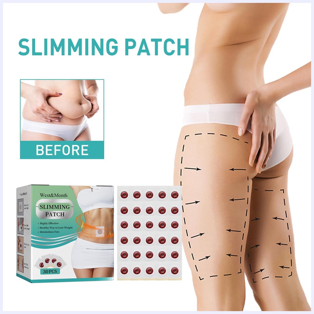 Set 30 Miếng Dán Tan Mỡ Bụng Chiết Xuất Thảo Dược