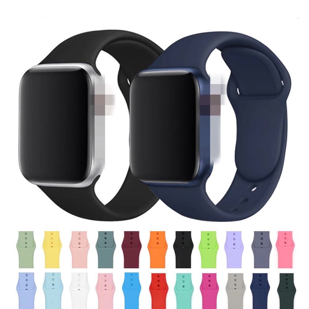 Dây cao su dùng cho ĐỒNG HỒ THÔNG MINH SPORT BANDS cao cấp FULL SIZE 1 2 3 4 5 38 40 41 42 44 45mm