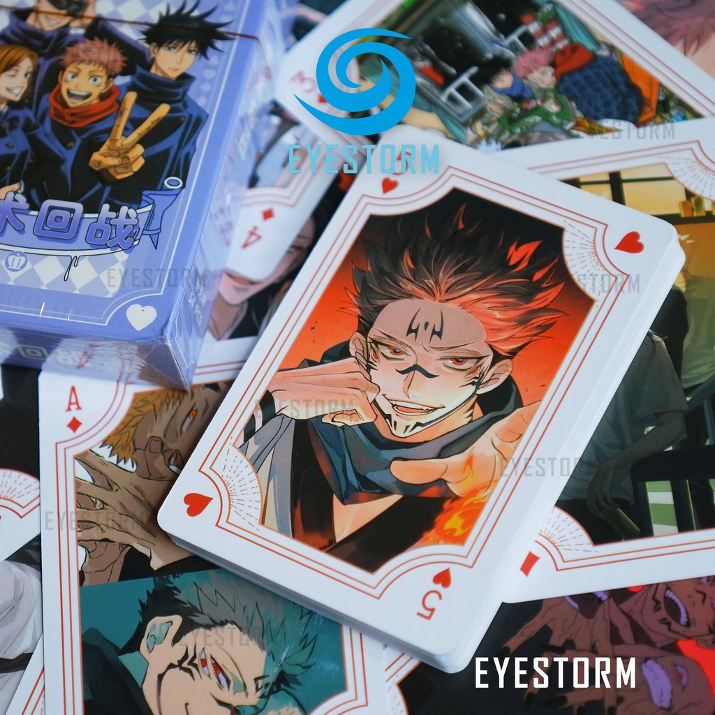 Bài tây anime JUJUTSU KAISEN, Chú Thuật Hồi Chiến, tú lơ khơ, manga - Poker S - 54 lá