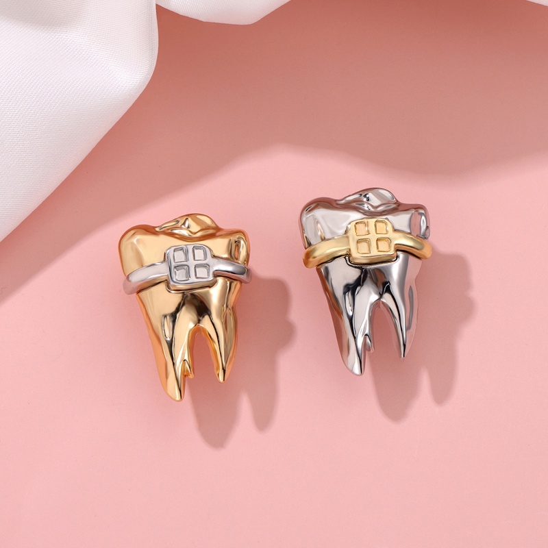 Ghim cài áo MISS ZOE kiểu chiếc răng độc đáo thời trang