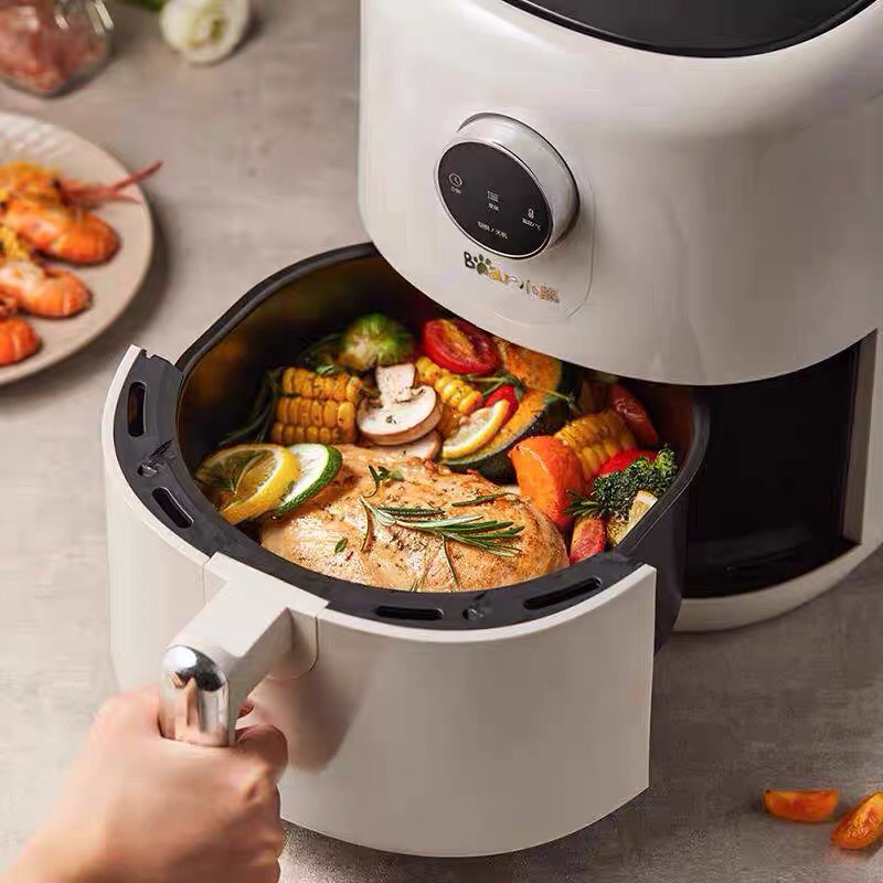 Nồi Chiên Không Dầu Bear 3 Lít - 3.5 Lít, Màn Hình Cảm Ứng, Bảo Hành 12 Tháng