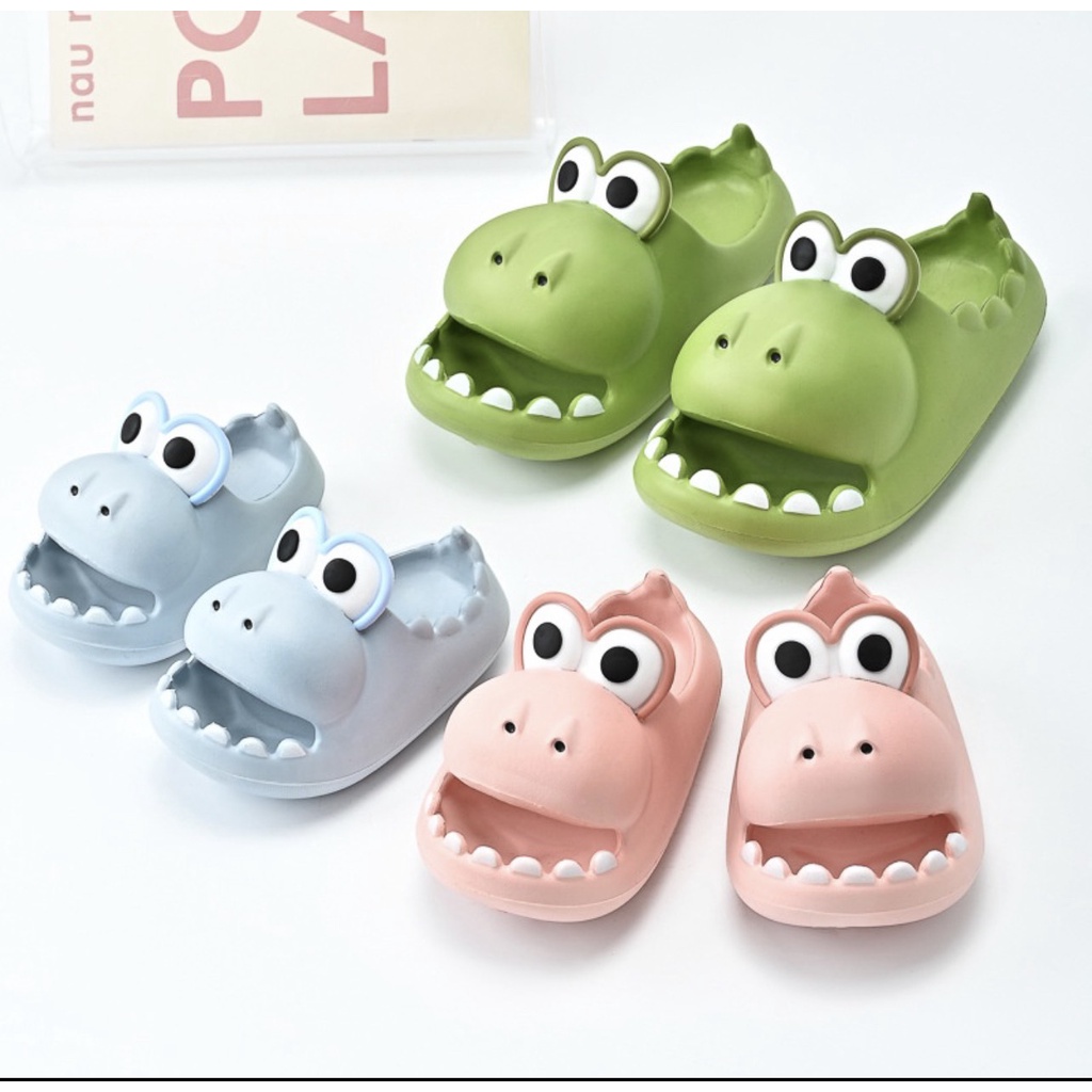 Dép quai ngang cá sấu,dép hà mã, cá xấu há miệng mắt to cho người lớn siêu cute phong cách Ulzzang Mã 19