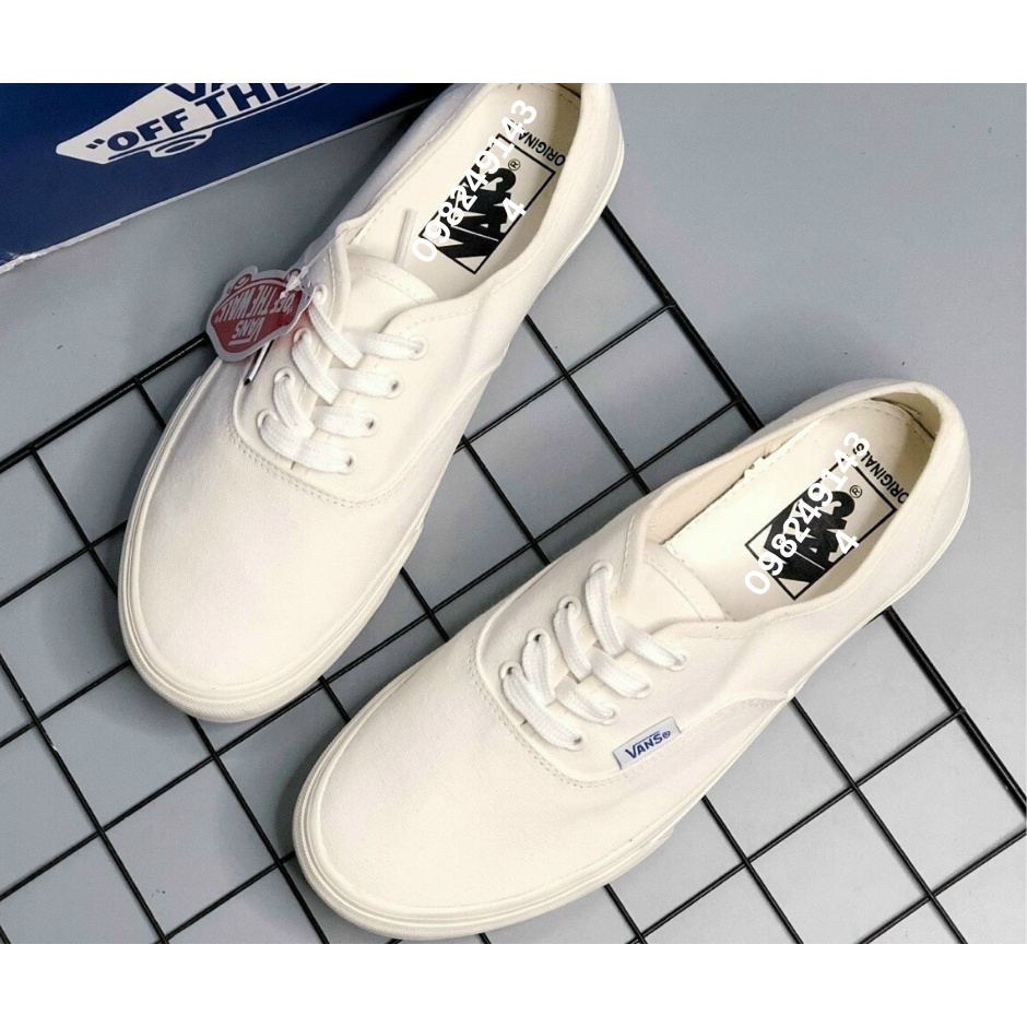 Vans 4 Lỗ Đen Nam Nữ, Size 36 đến 43, Mẫu Ít Dây Dễ Mang