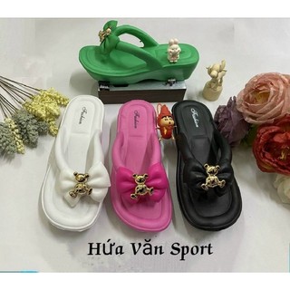 Dép kẹp đúc nữ đế cao 5 phân nhiều màu