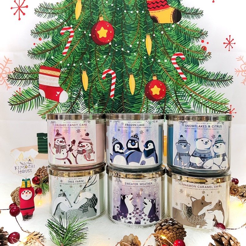 Nến thơm ba bấc Bath and body works