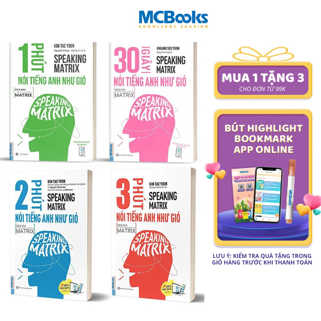 Sách - Combo Speaking Matrix - Nói Tiếng Anh Như Gió - Học Kèm Học Online