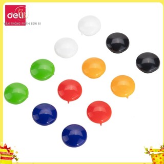 [miễn phí ship] Nam châm gắn bảng 20mm DELI, 1 vỉ E7824, nam châm nhựa