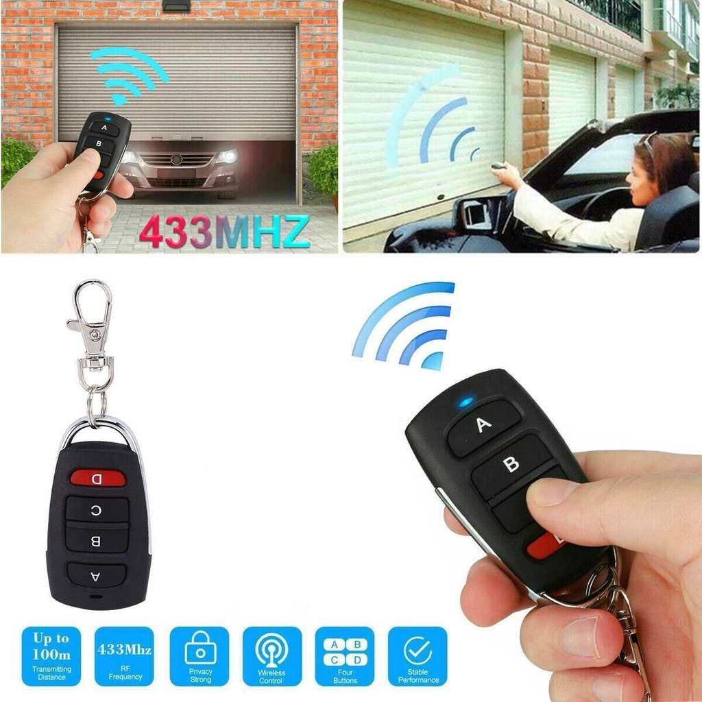 Chìa Khóa Điều Khiển Từ Xa 433mhz Cho Cổng Ga-Ra