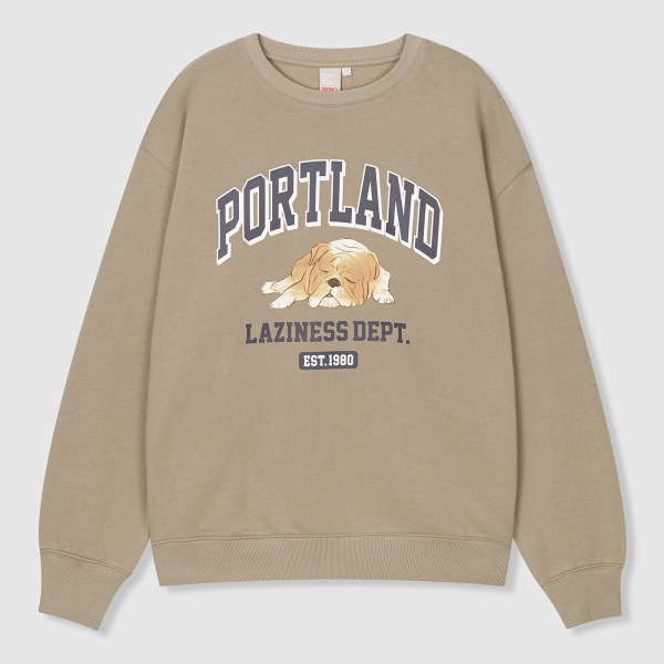 Áo thun sweater SPAO Animal Graphic tay dài